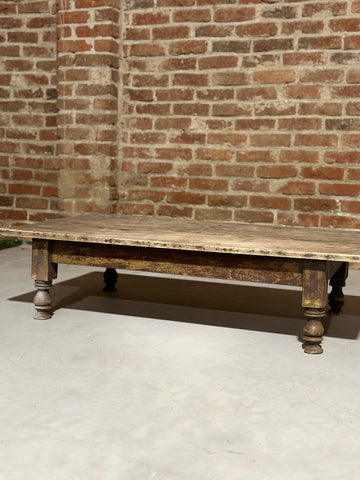 Table basse bois foncé