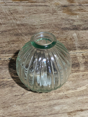 Vase boule transparent