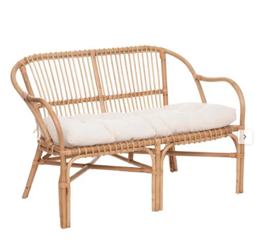 Banquette rotin moderne