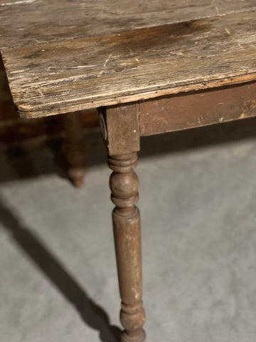 Table de ferme bois foncé
