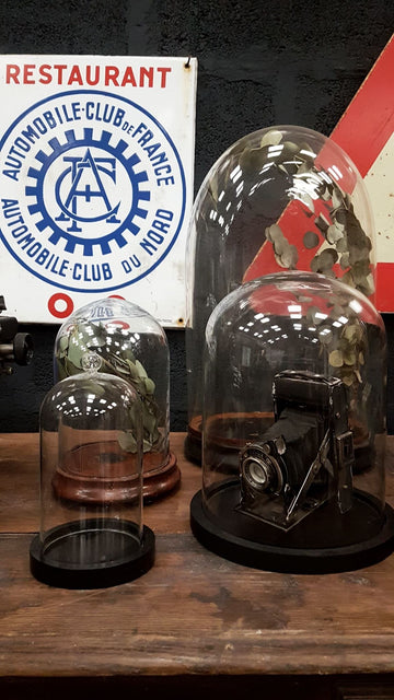 Globe en verre vintage petit modèle